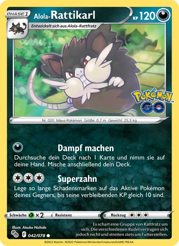 Alola-Rattikarl Pokémon GO 042/78