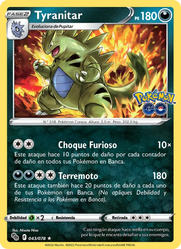 Tyranitar Pokémon GO 043/78