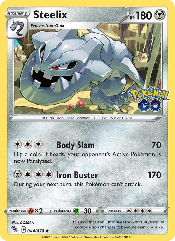 Steelix Pokémon GO 044/78