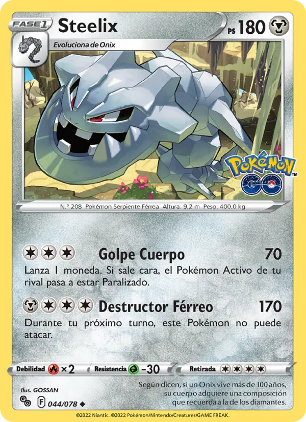 Steelix Pokémon GO 044/78