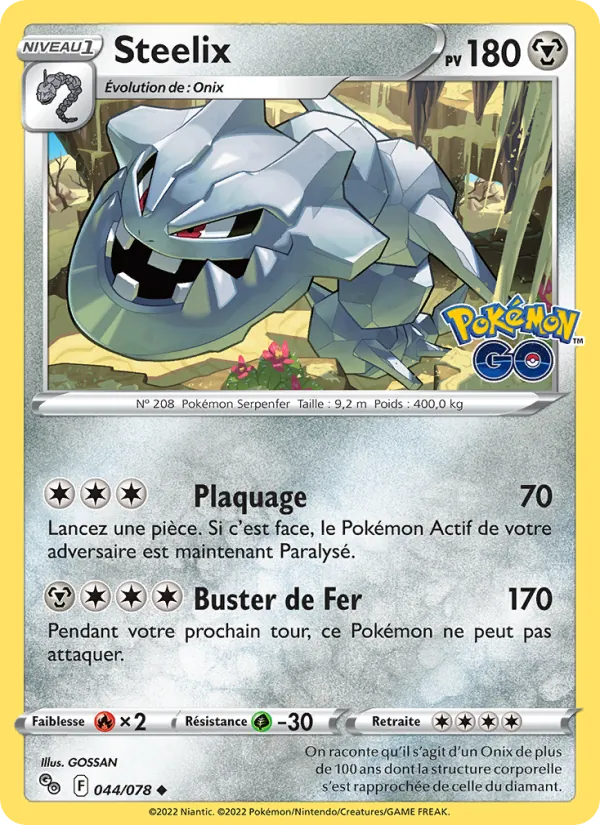Steelix Pokémon GO 044/78
