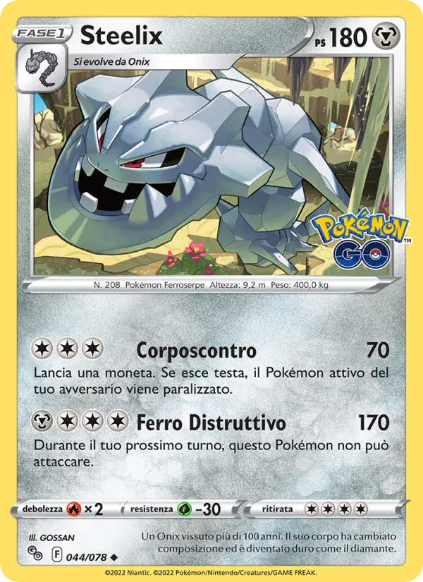 Steelix Pokémon GO 044/78
