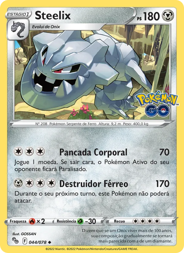 Steelix Pokémon GO 044/78