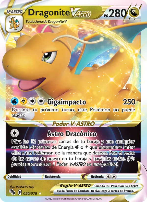 Dragonite V-ASTRO Pokémon GO 050/78
