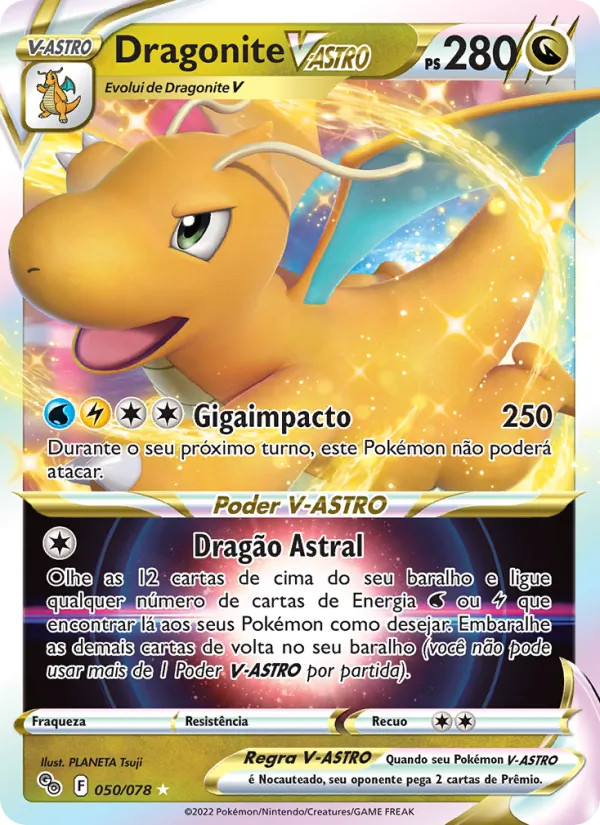 Dragonite V-ASTRO Pokémon GO 050/78