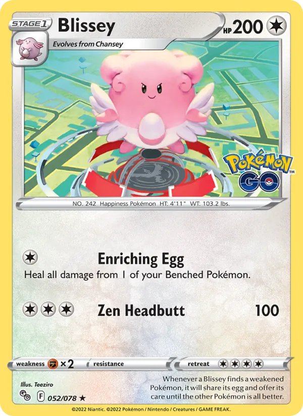 Blissey Pokémon GO 052/78