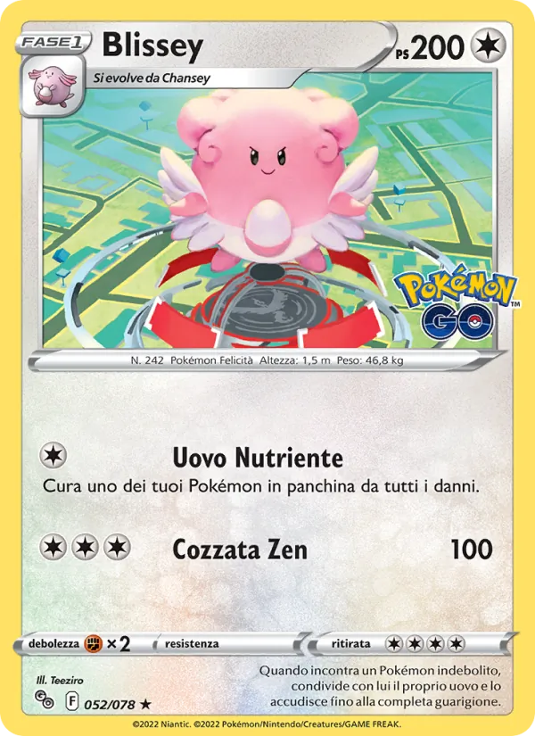Blissey Pokémon GO 052/78