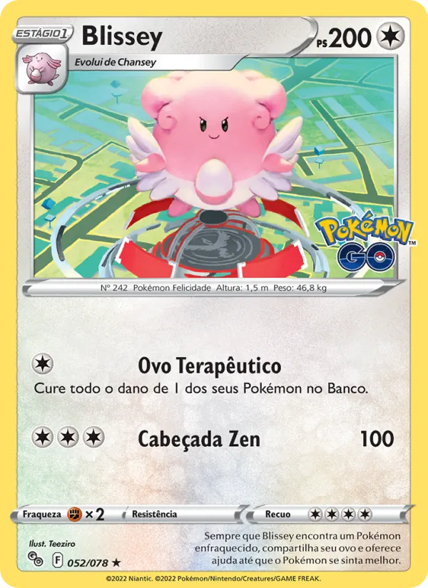 Blissey Pokémon GO 052/78