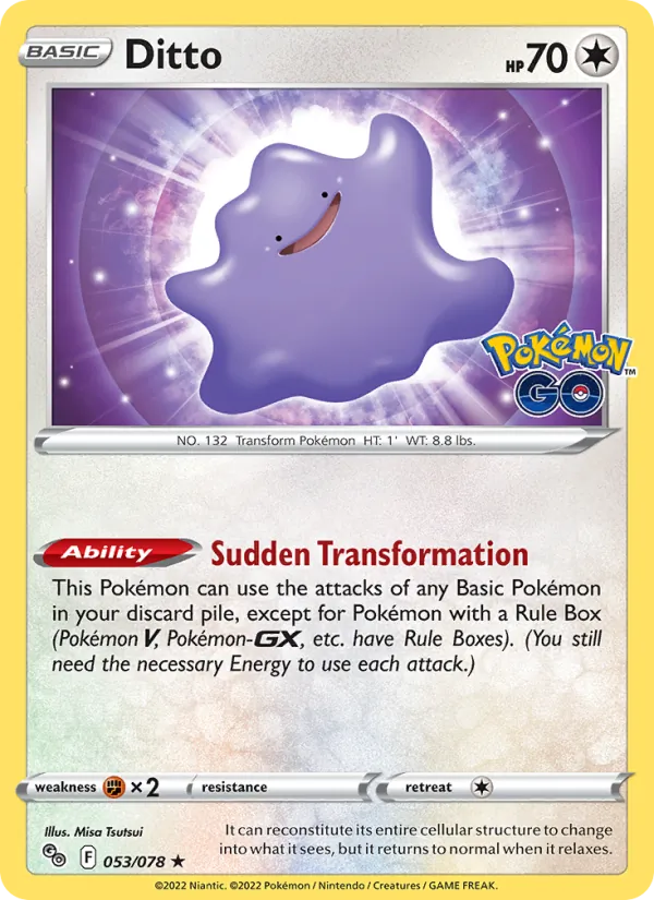 Ditto Pokémon GO 053/78