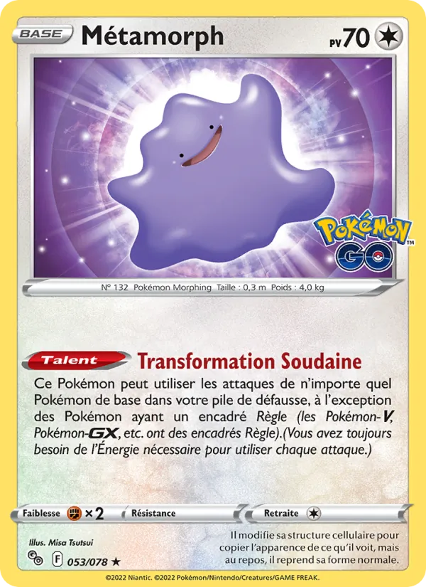 Métamorph Pokémon GO 053/78