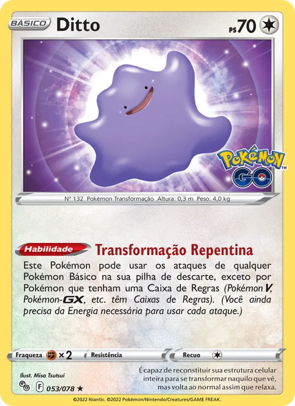 Ditto Pokémon GO 053/78