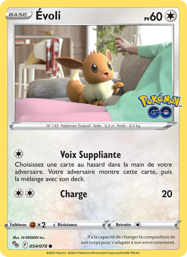 Évoli Pokémon GO 054/78