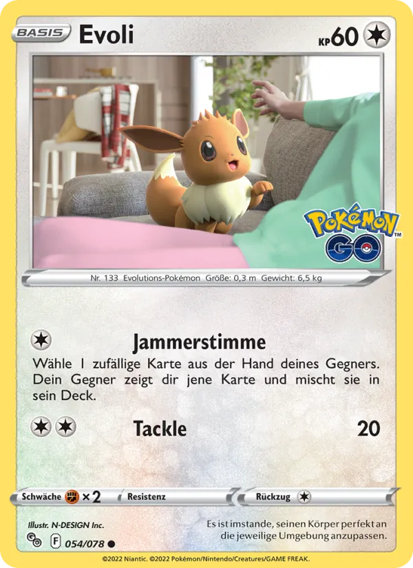 Evoli Pokémon GO 054/78