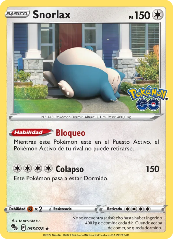Snorlax Pokémon GO 055/78