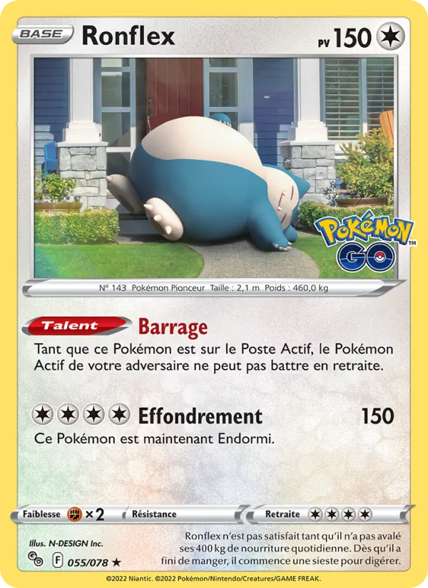 Ronflex Pokémon GO 055/78