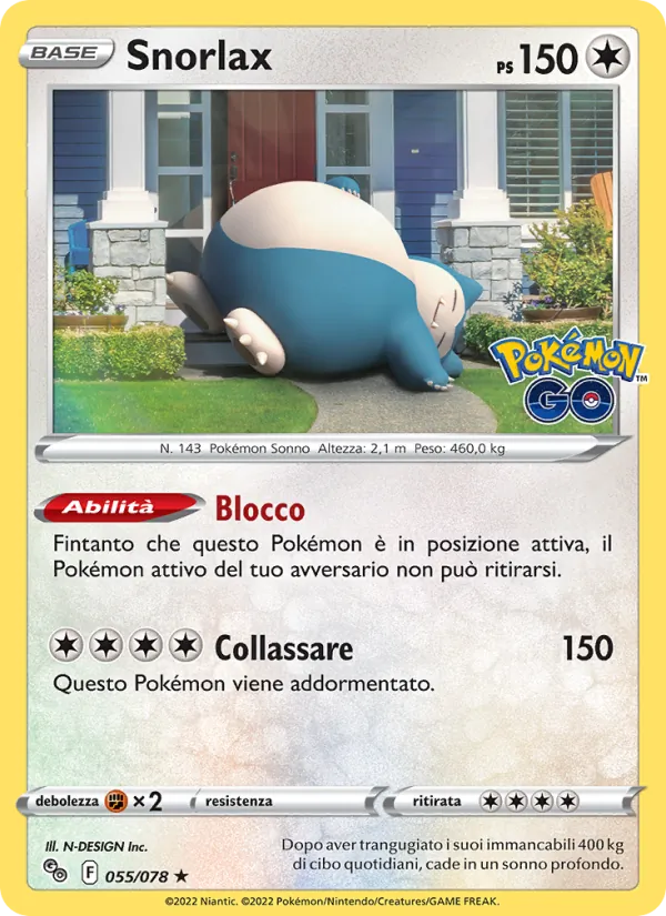 Snorlax Pokémon GO 055/78