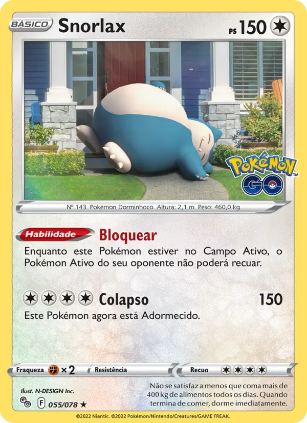 Snorlax Pokémon GO 055/78