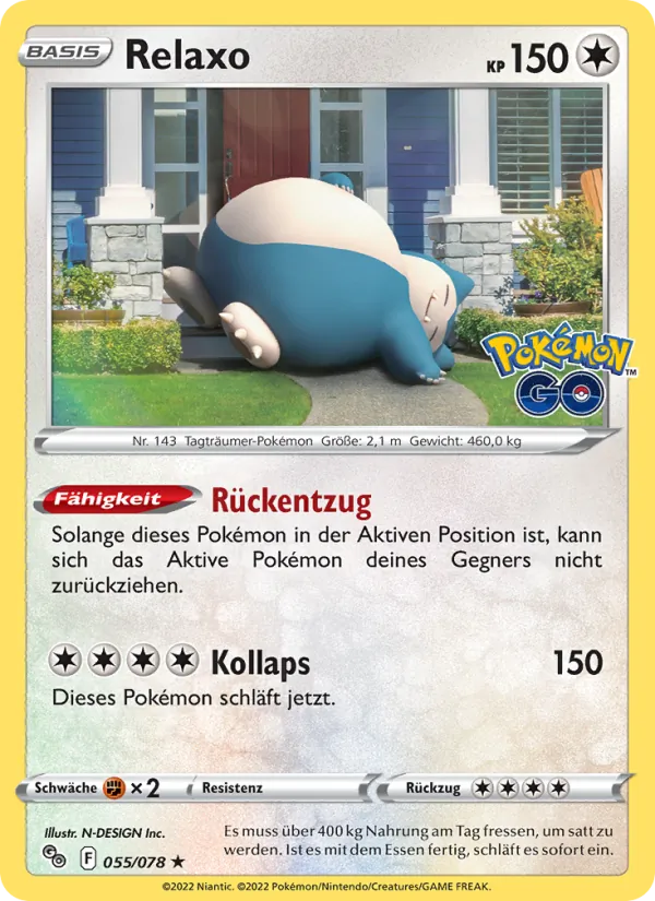Relaxo Pokémon GO 055/78