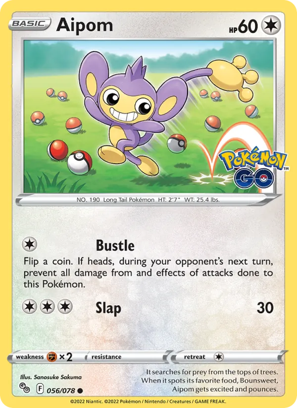 Aipom Pokémon GO 056/78