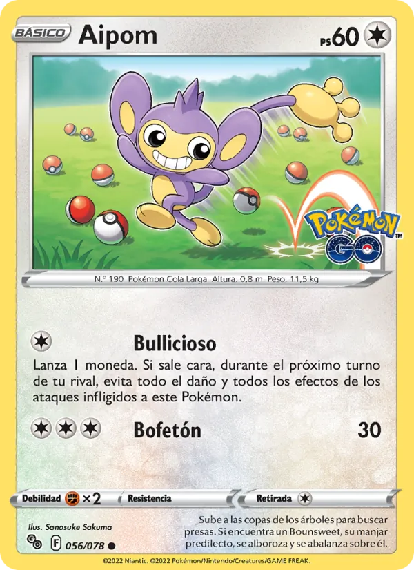 Aipom Pokémon GO 056/78