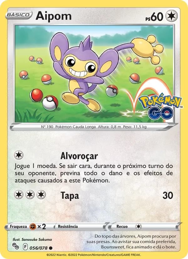 Aipom Pokémon GO 056/78