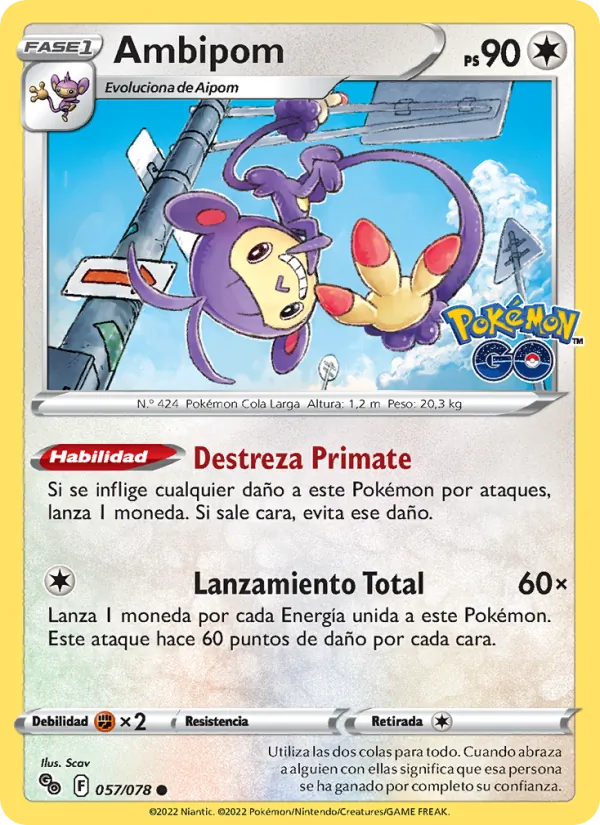 Ambipom Pokémon GO 057/78