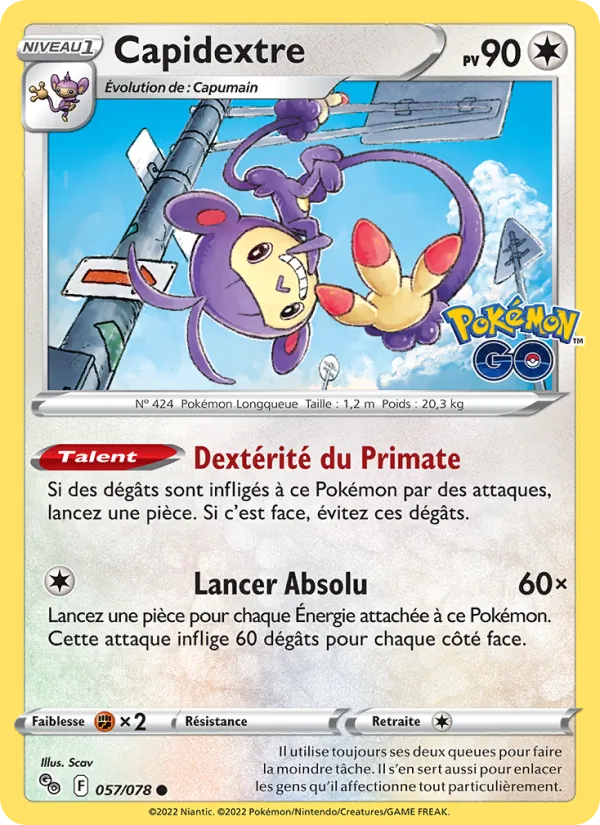 Capidextre Pokémon GO 057/78