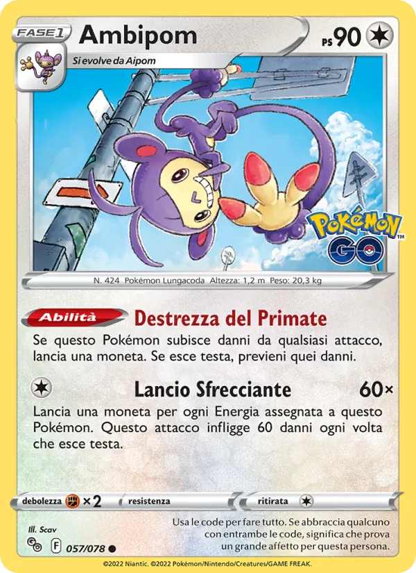 Ambipom Pokémon GO 057/78