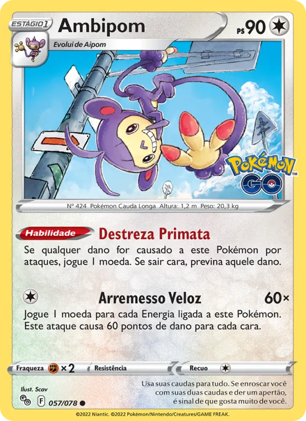Ambipom Pokémon GO 057/78