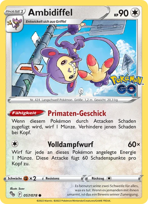 Ambidiffel Pokémon GO 057/78
