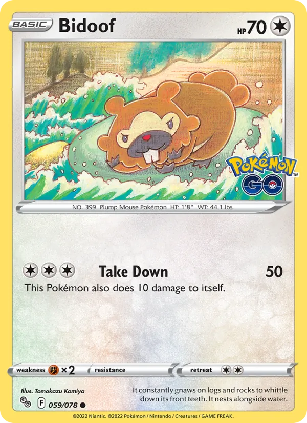 Bidoof Pokémon GO 059/78