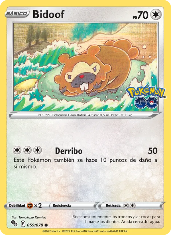 Bidoof Pokémon GO 059/78