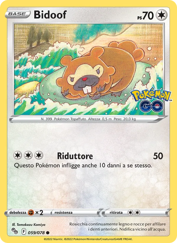 Bidoof Pokémon GO 059/78