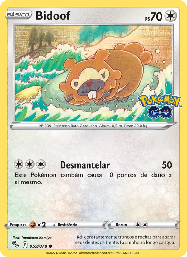 Bidoof Pokémon GO 059/78