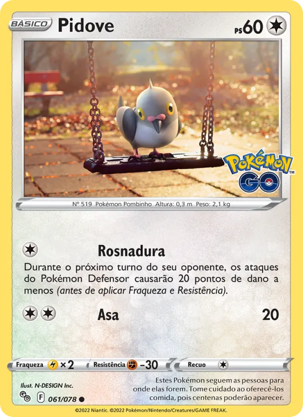 Pidove Pokémon GO 061/78