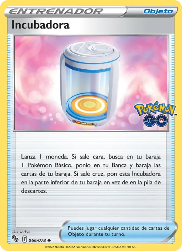 Incubadora Pokémon GO 066/78
