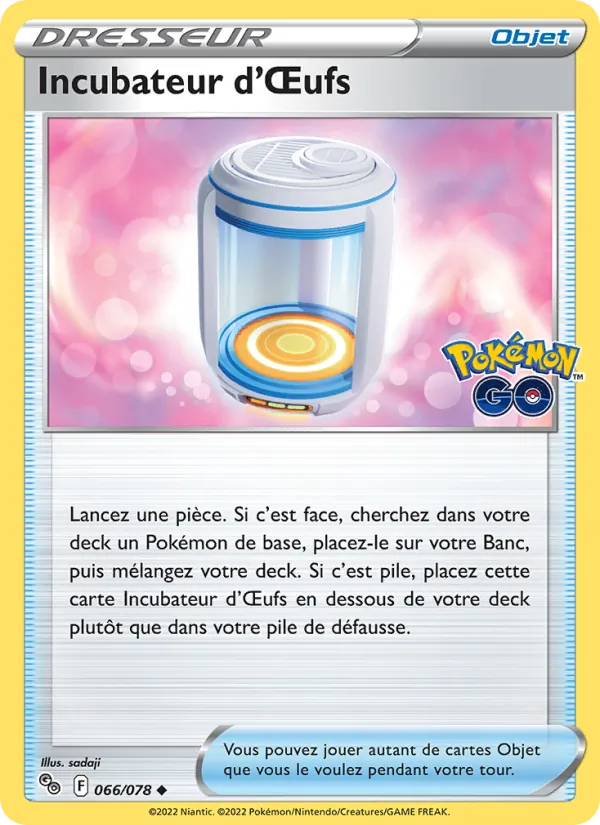 Incubateur d'Œufs Pokémon GO 066/78