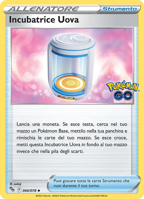 Incubatrice Uova Pokémon GO 066/78