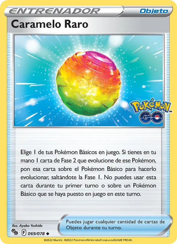 Caramelo Raro Pokémon GO 069/78