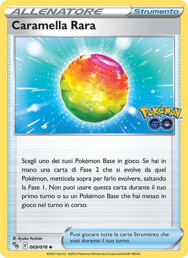 Caramella Rara Pokémon GO 069/78