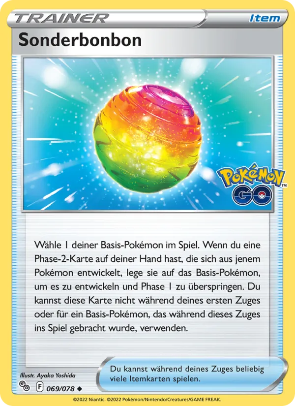 Sonderbonbon Pokémon GO 069/78