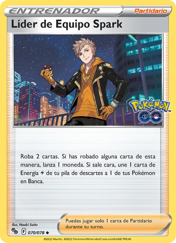 Líder de Equipo Spark Pokémon GO 070/78