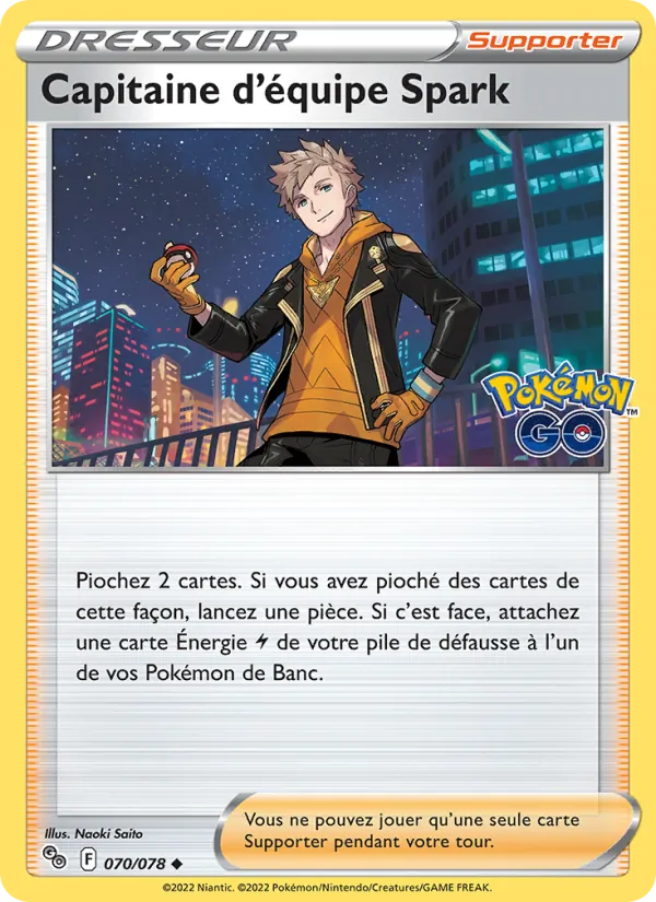 Capitaine d'équipe Spark Pokémon GO 070/78