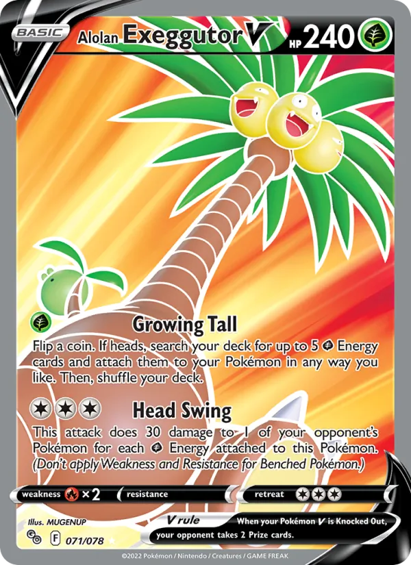 Alolan Exeggutor V Pokémon GO 071/78