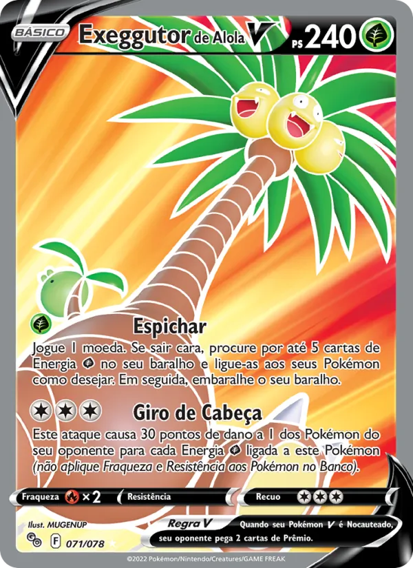 Exeggutor de Alola V Pokémon GO 071/78
