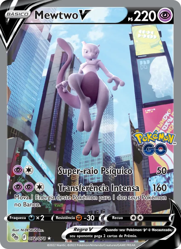 Mewtwo V Pokémon GO 072/78