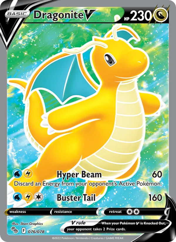 Dragonite V Pokémon GO 076/78