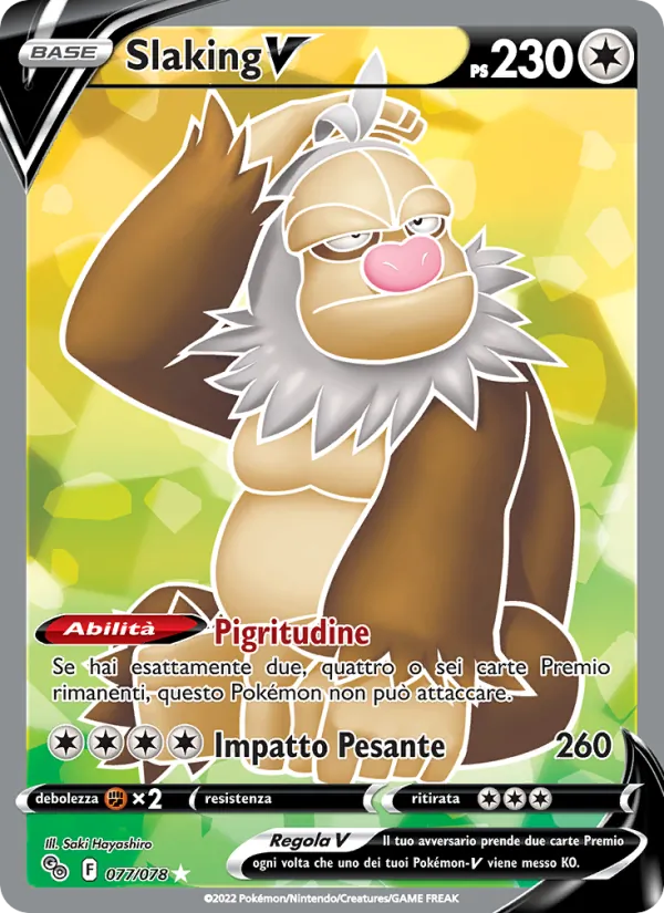 Slaking V Pokémon GO 077/78