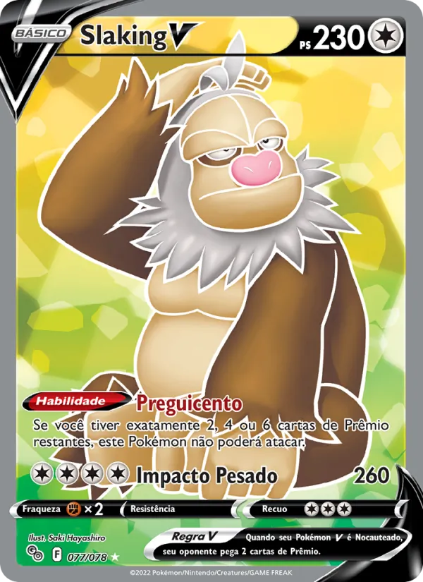Slaking V Pokémon GO 077/78