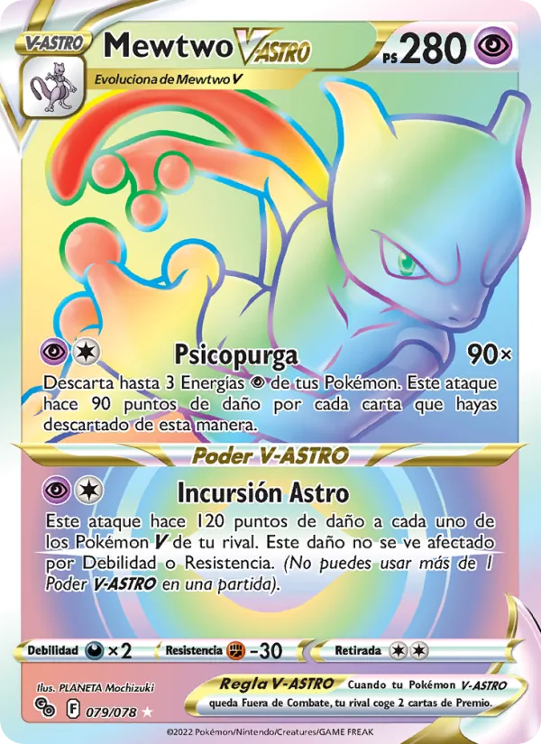Mewtwo V-ASTRO Pokémon GO 079/78